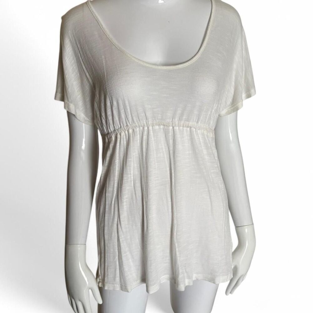 Decree Women's Cream and White tunic top